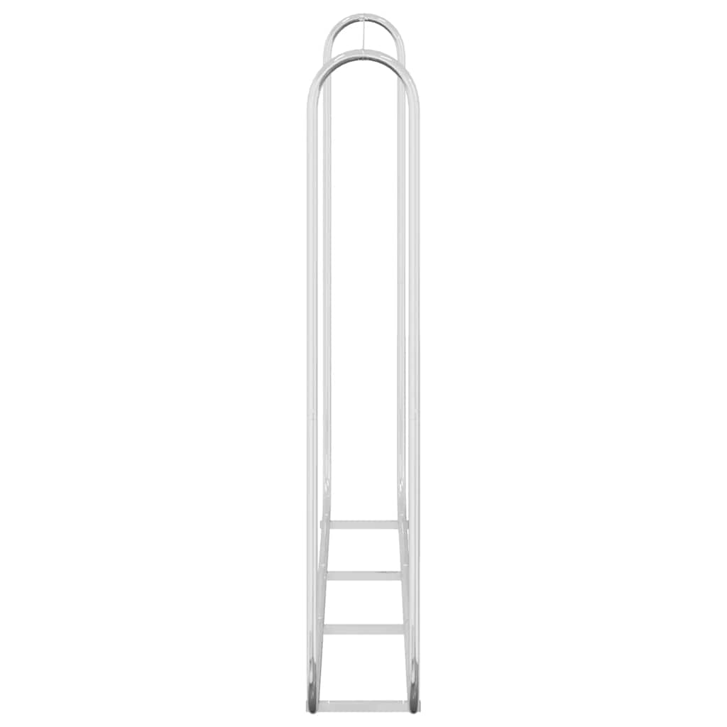 Vedstativ 200x25x150 cm Galvanisert stål