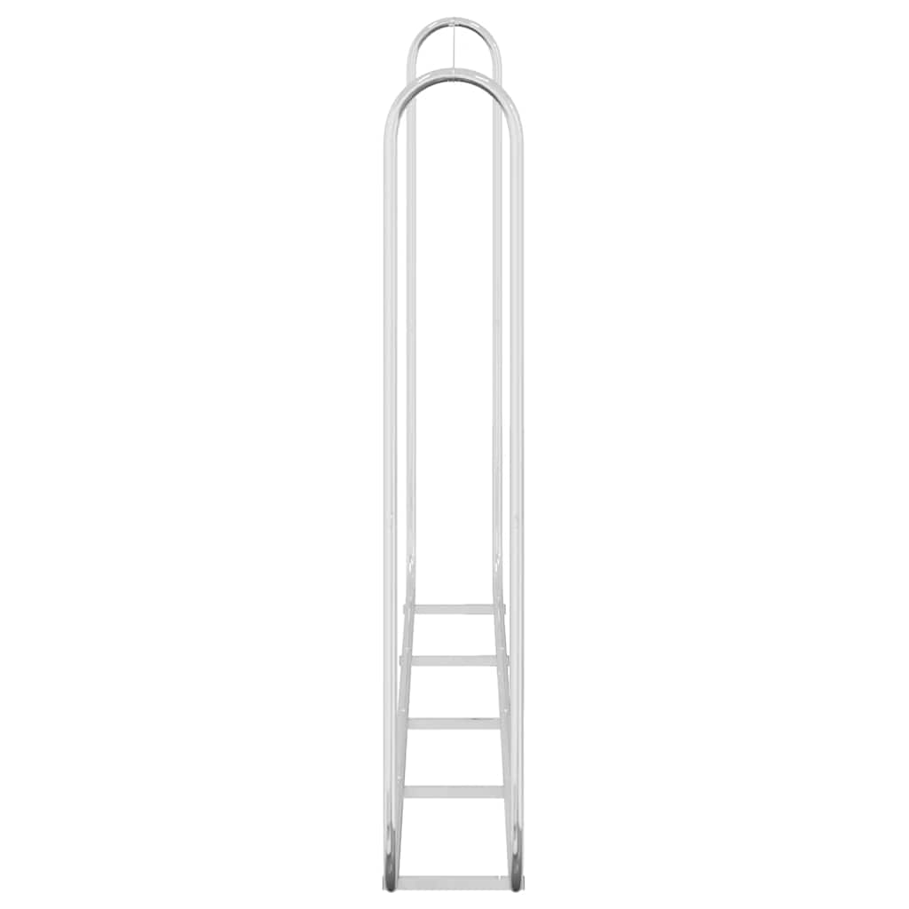Vedstativ 250x25x150 cm Galvanisert stål