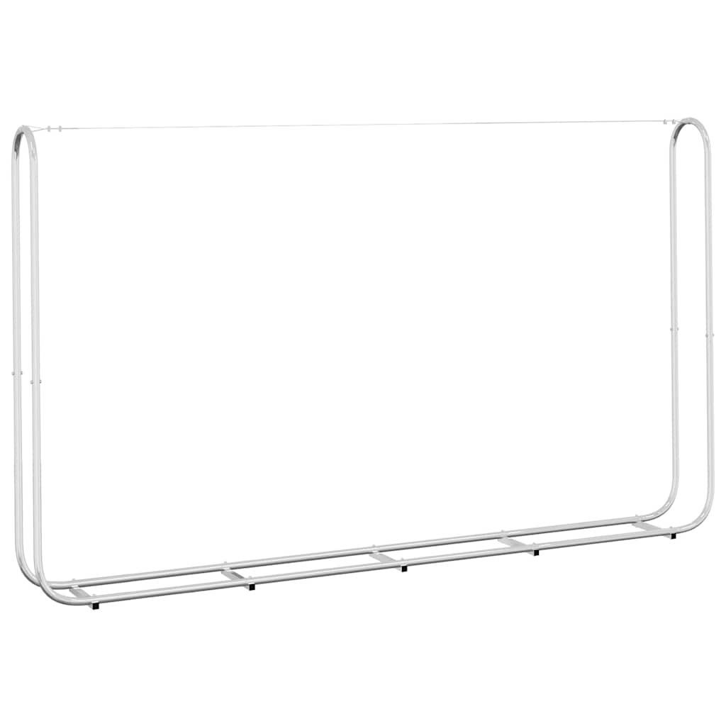 Vedstativ 250x25x150 cm Galvanisert stål