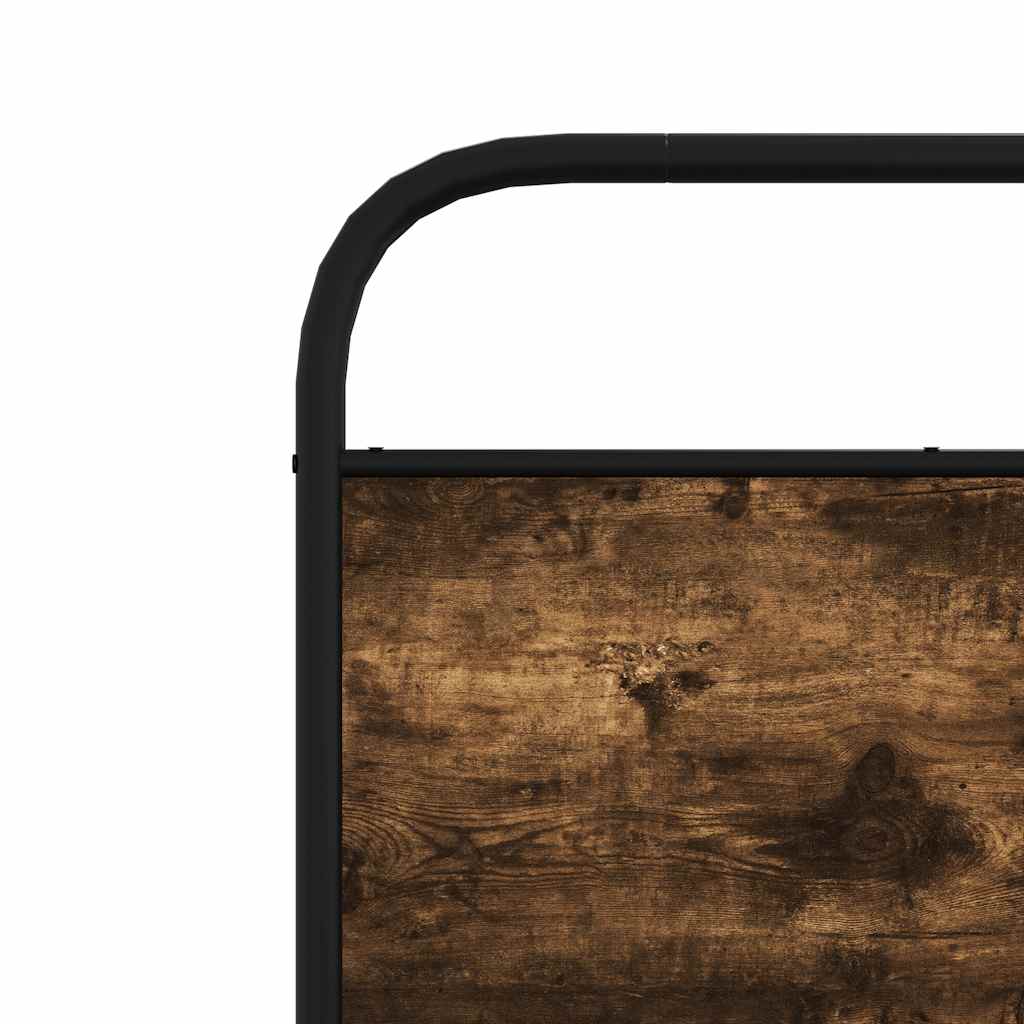 Sengeramme uten madrass røkt eik 100x190 cm konstruert tre