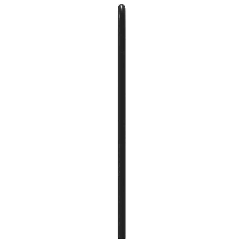 Utskiftbar sengegavl røkt eik 160 cm stål og konstruert tre