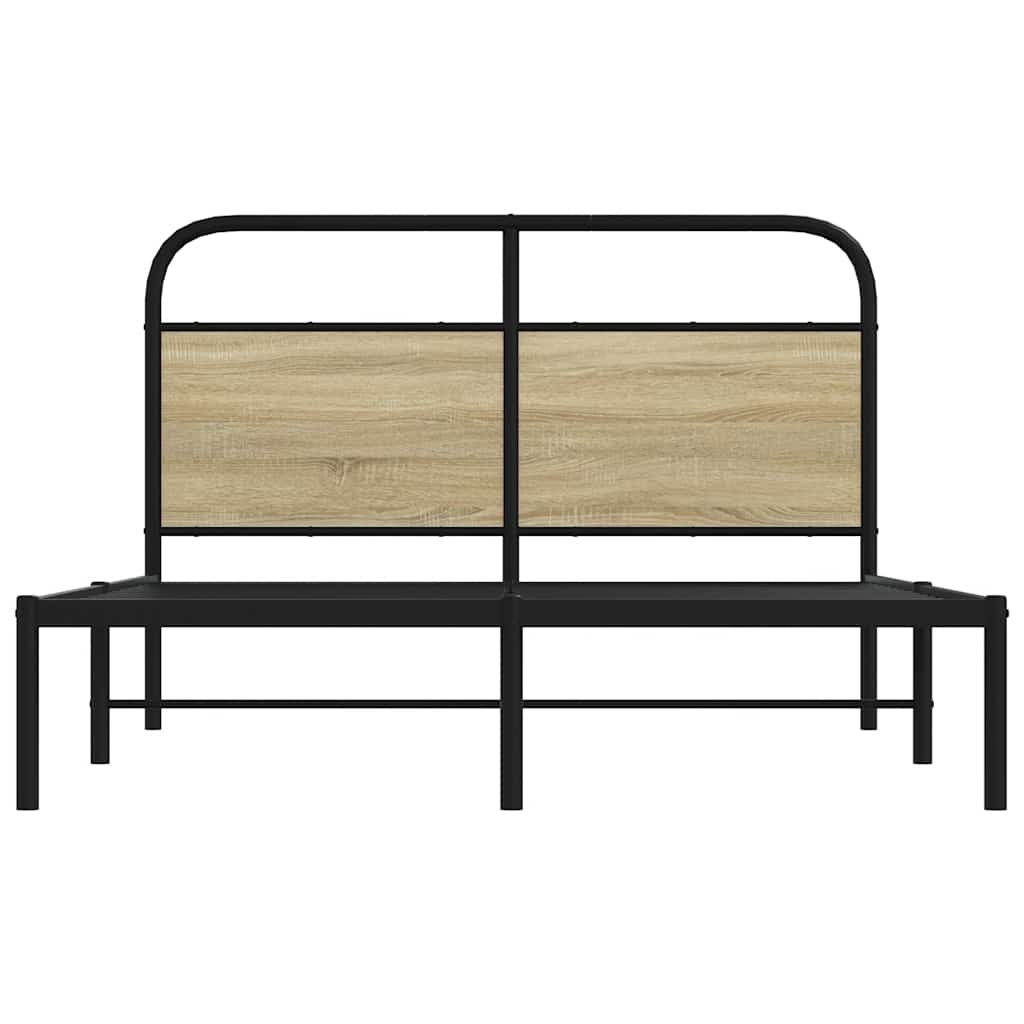 Sengeramme uten madrass sonoma eik 120x190 cm konstruert tre