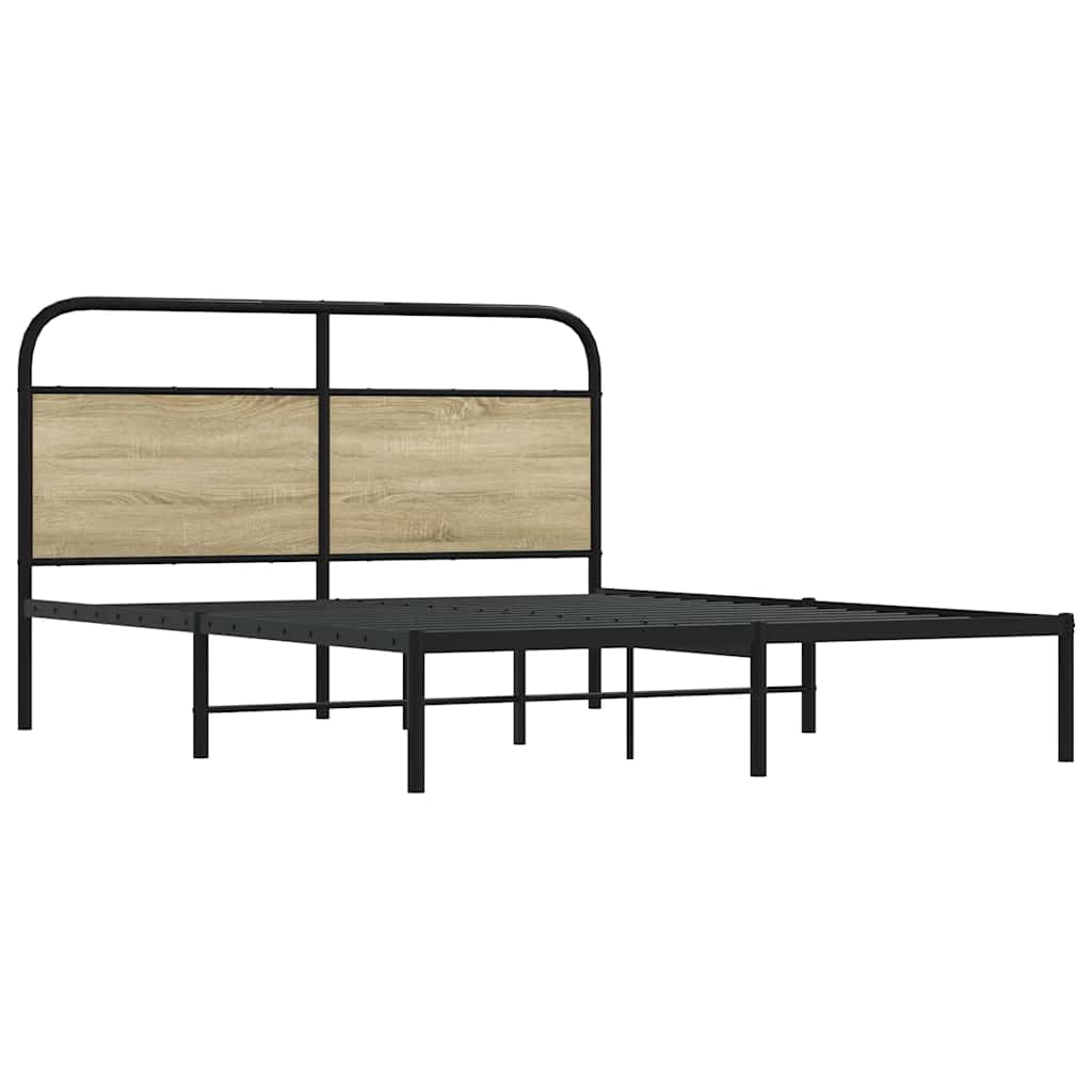 Sengeramme uten madrass sonoma eik 150x200 cm konstruert tre