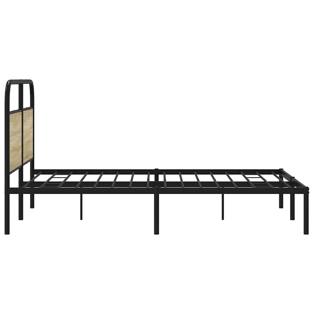 Sengeramme uten madrass sonoma eik 150x200 cm konstruert tre
