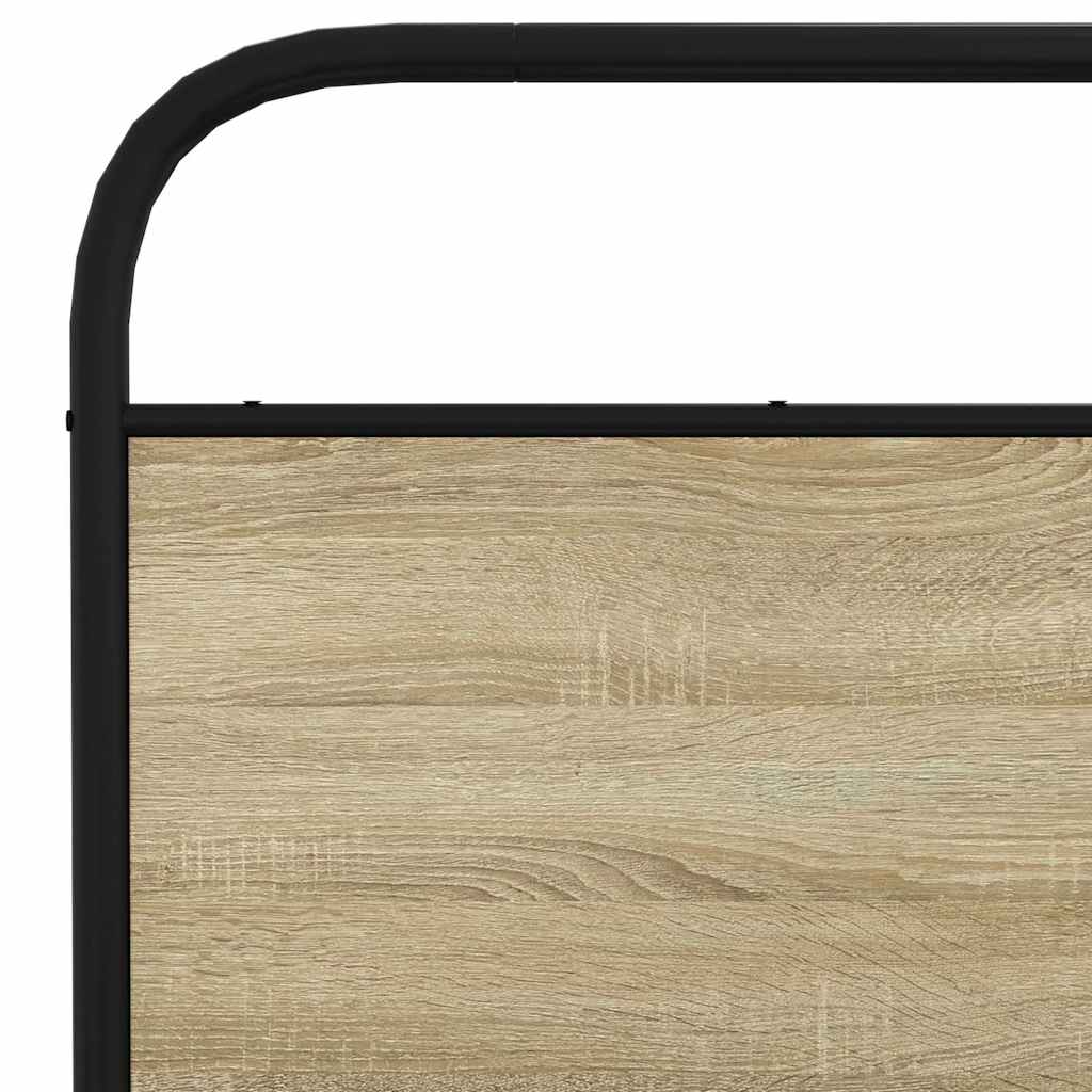 Sengeramme uten madrass sonoma eik 150x200 cm konstruert tre