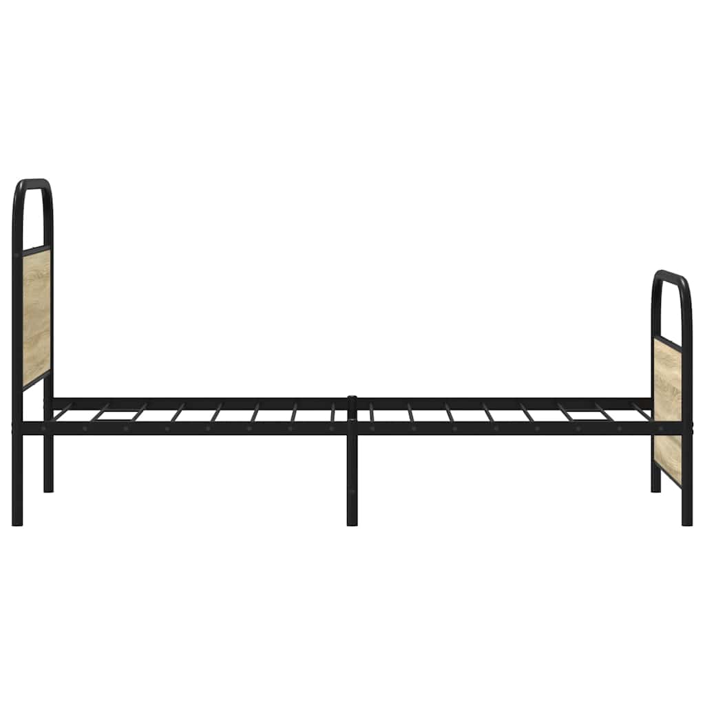 Sengeramme uten madrass sonoma eik 75x190 cm konstruert tre