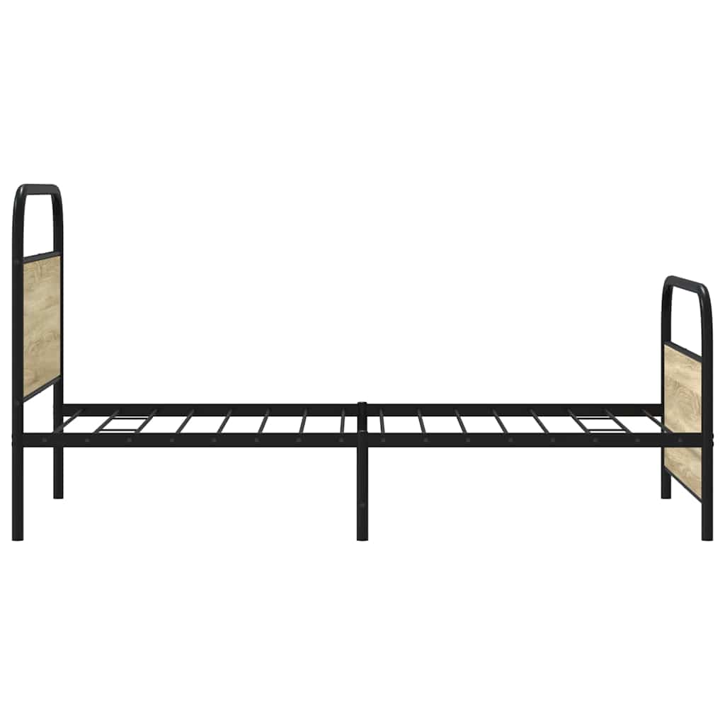 Sengeramme uten madrass sonoma eik 100x200 cm konstruert tre