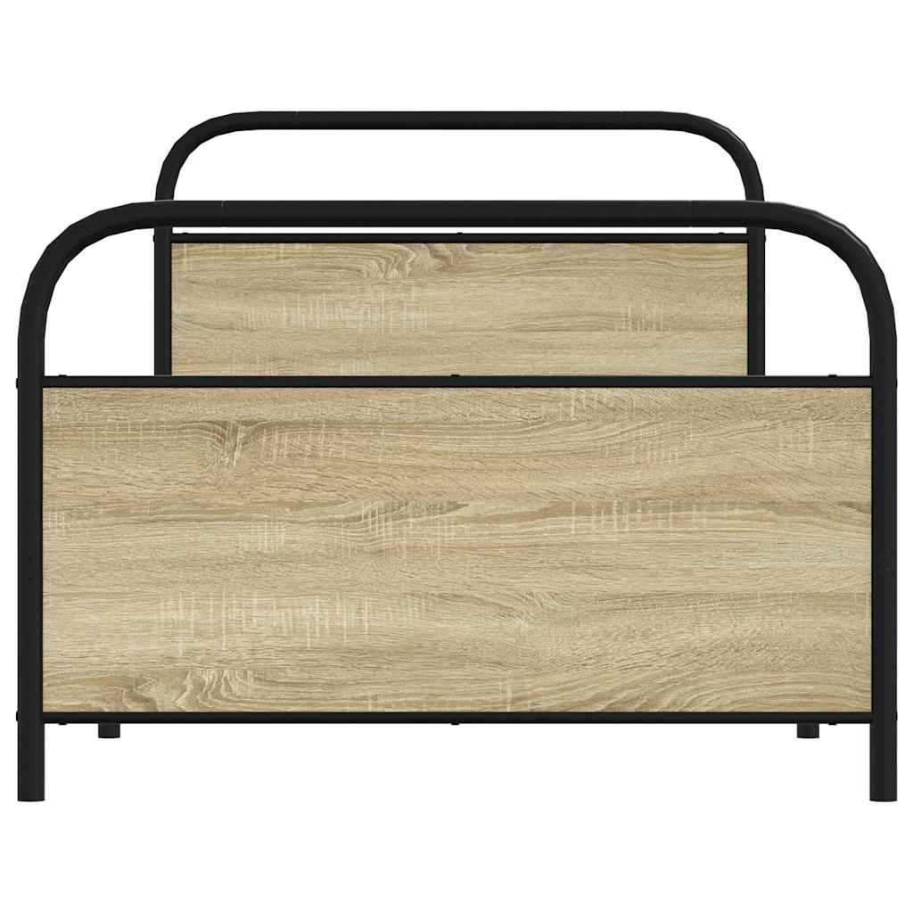 Sengeramme uten madrass sonoma eik 107x203 cm konstruert tre