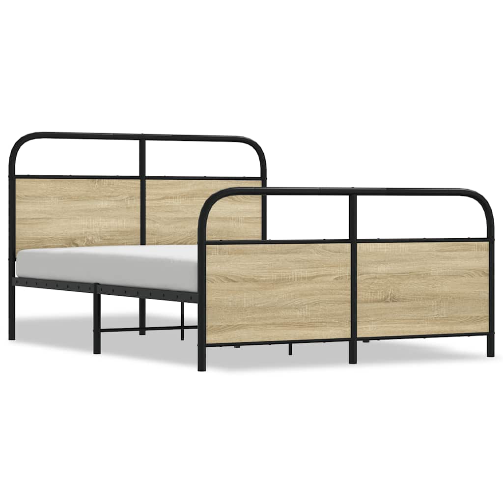 Sengeramme uten madrass sonoma eik 120x190 cm konstruert tre