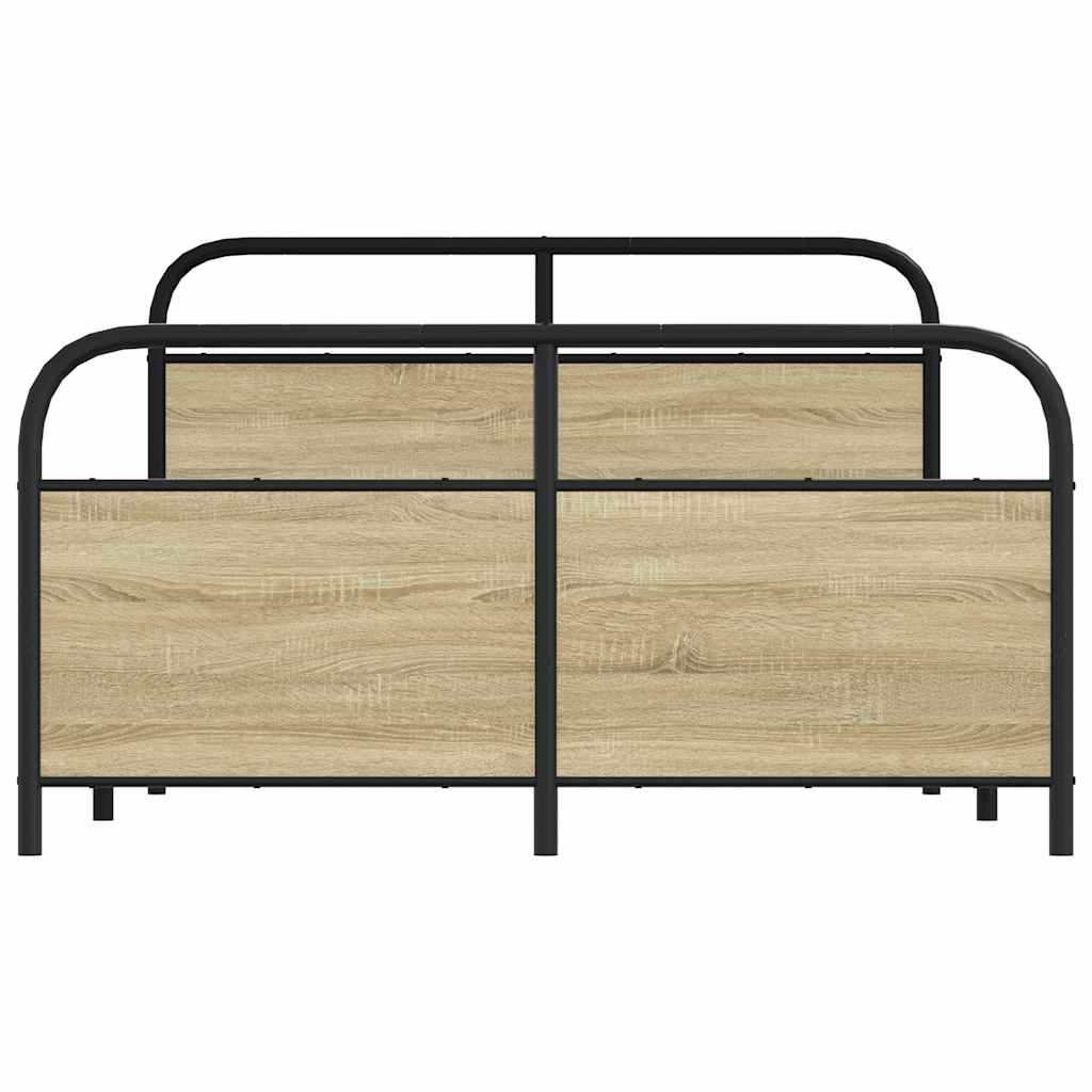 Sengeramme uten madrass sonoma eik 120x190 cm konstruert tre