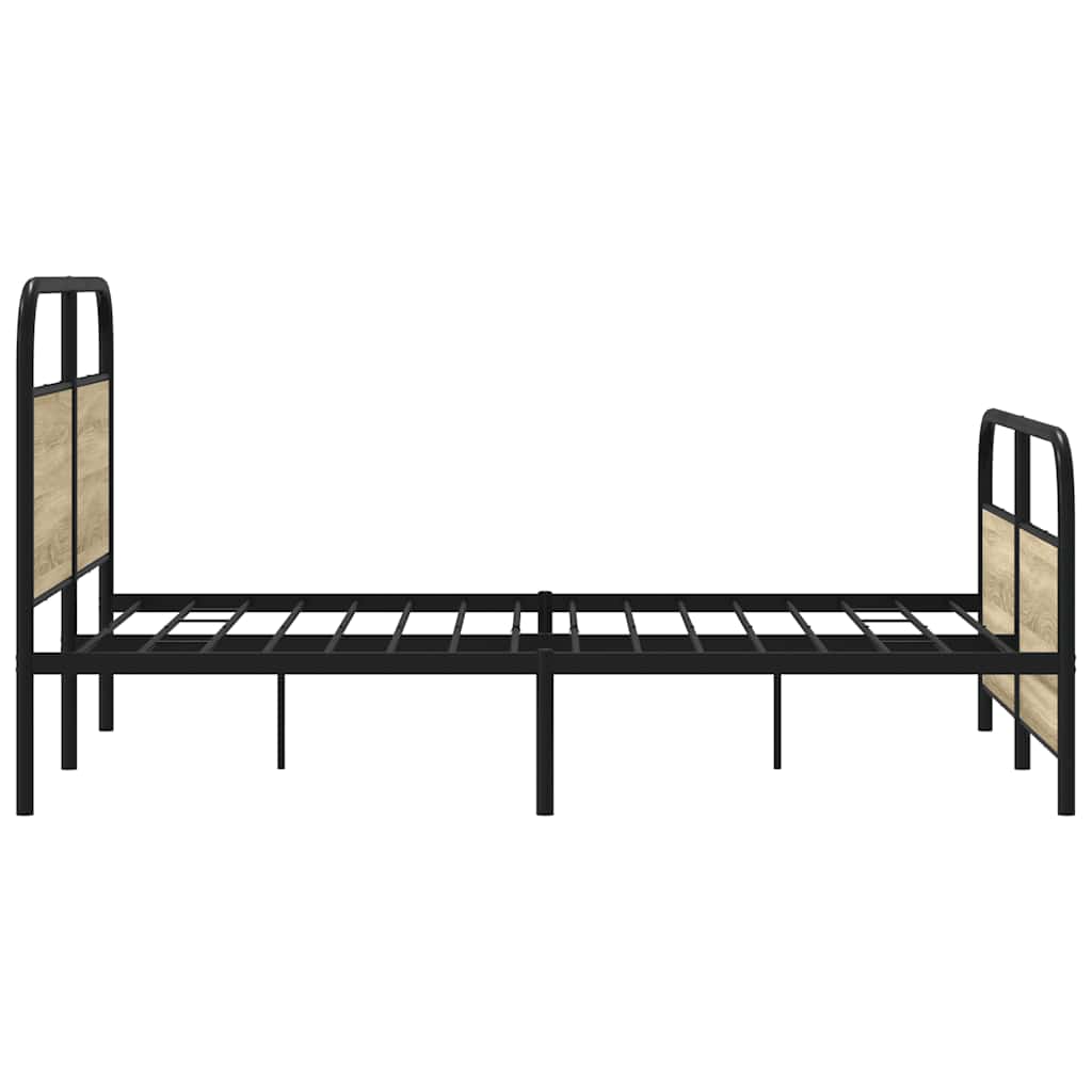 Sengeramme uten madrass sonoma eik 120x190 cm konstruert tre