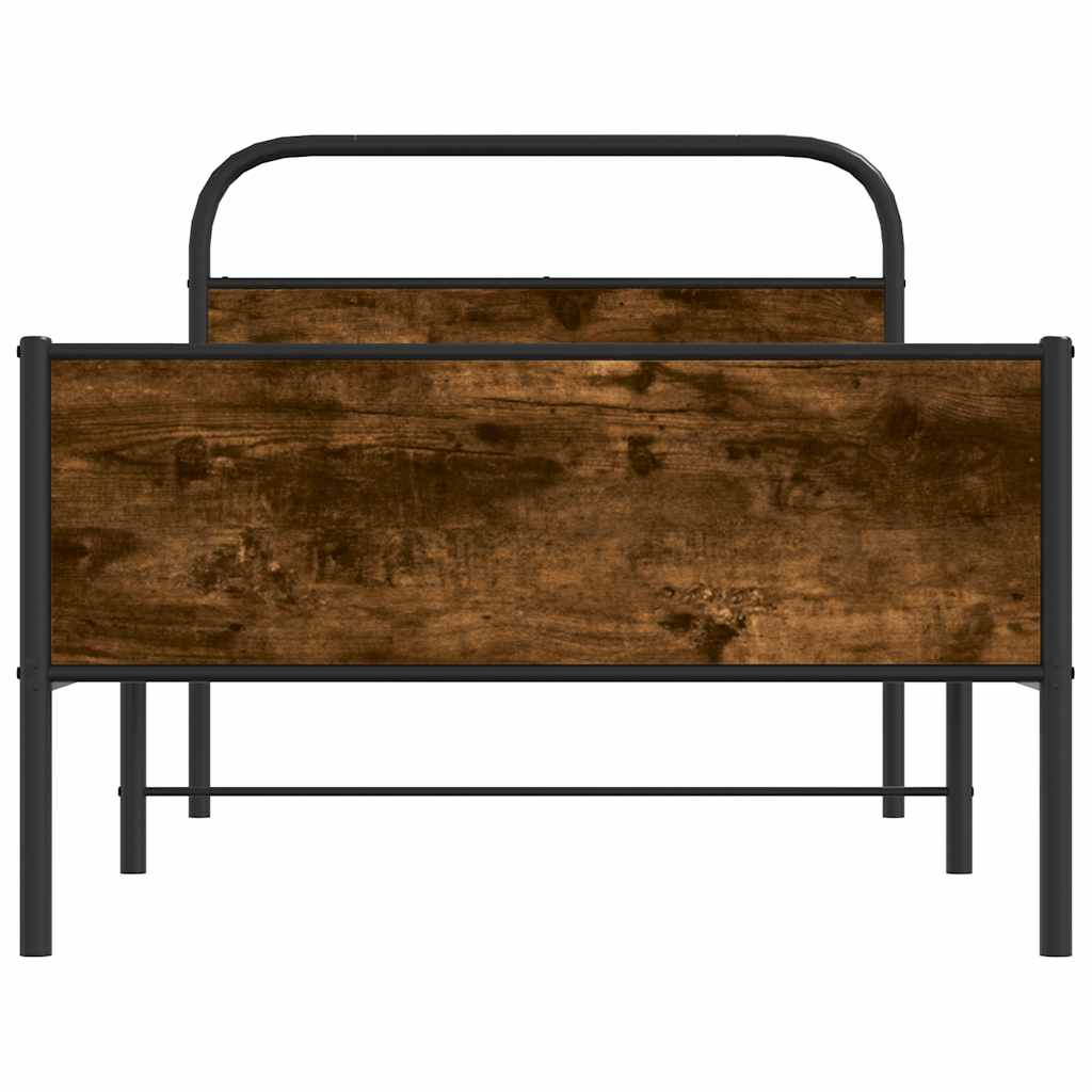 Sengeramme uten madrass sonoma eik 100x190 cm konstruert tre