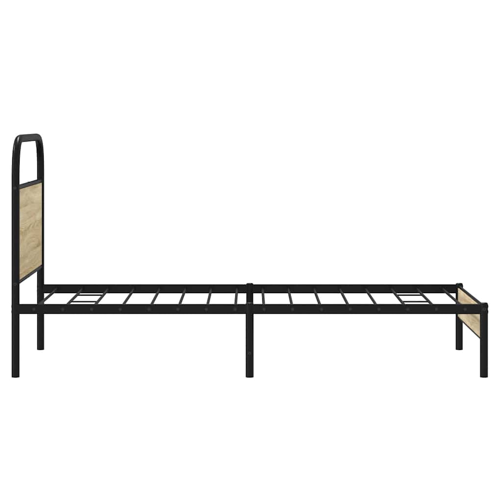 Sengeramme uten madrass sonoma eik 75x190 cm konstruert tre