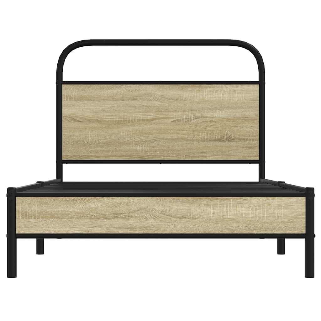 Sengeramme uten madrass sonoma eik 107x203 cm konstruert tre