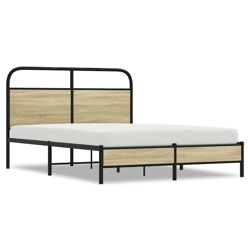 Sengeramme uten madrass sonoma eik 120x190 cm konstruert tre