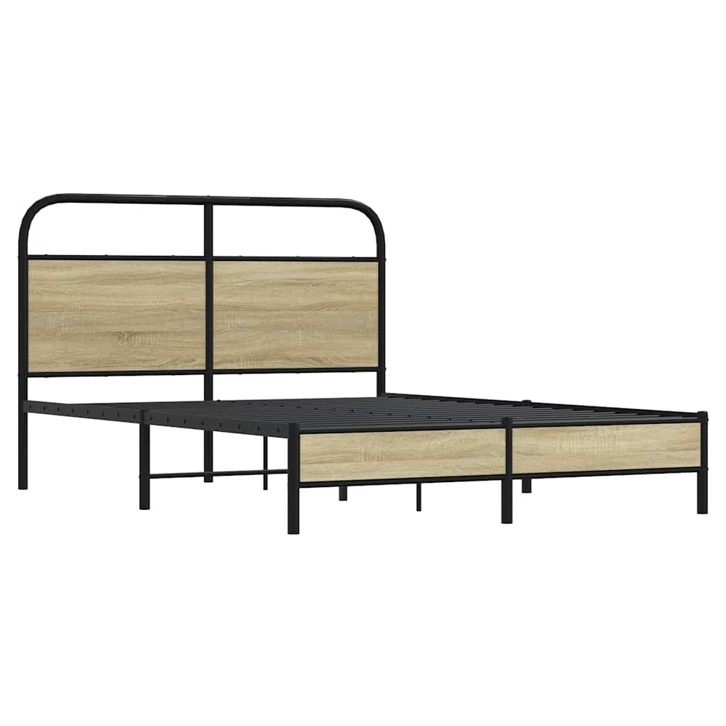 Sengeramme uten madrass sonoma eik 120x190 cm konstruert tre