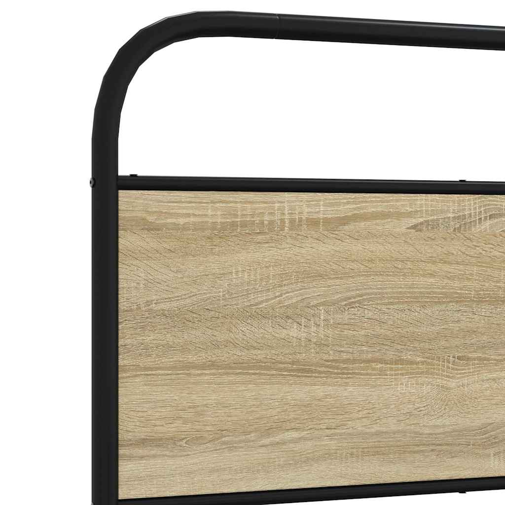 Sengeramme uten madrass sonoma eik 120x190 cm konstruert tre