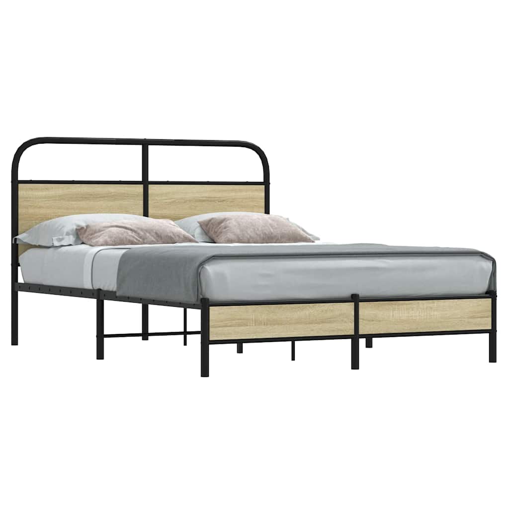 Sengeramme uten madrass sonoma eik 120x200 cm konstruert tre