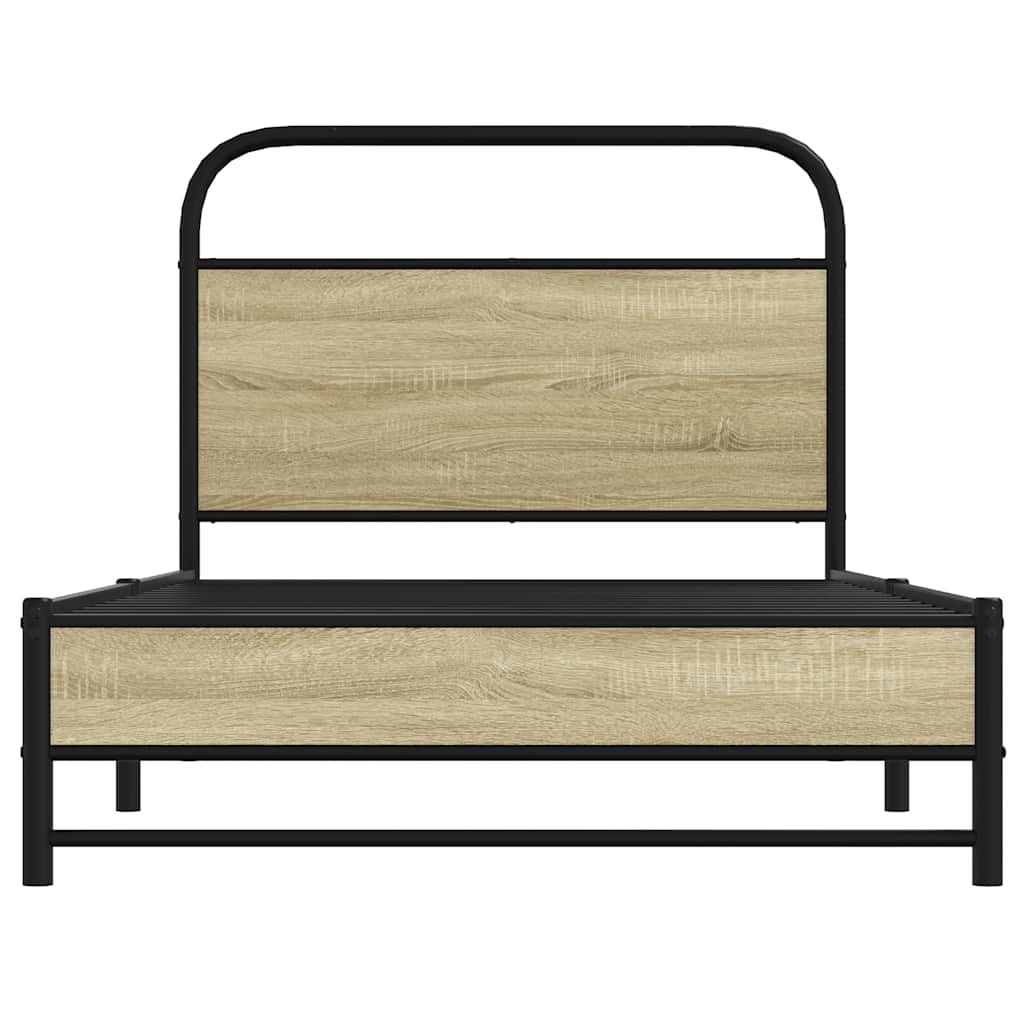 Sengeramme uten madrass sonoma eik 107x203 cm konstruert tre