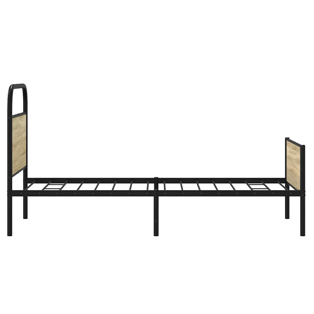 Sengeramme uten madrass sonoma eik 75x190 cm konstruert tre