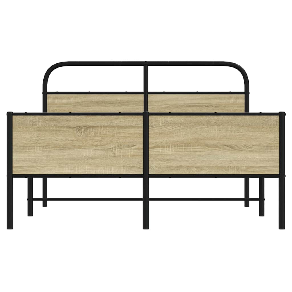 Sengeramme uten madrass sonoma eik 120x190 cm konstruert tre