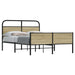 Sengeramme uten madrass sonoma eik 140x200 cm konstruert tre