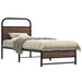 Sengeramme uten madrass brun eik 75x190 cm konstruert tre