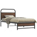 Sengeramme uten madrass brun eik 90x190 cm konstruert tre