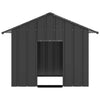 Hundehus med tak 131x101x102 cm galvanisert stål