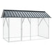 Fuglebur Antrasitt 227 x 112 x 141 cm Galvanisert Stål vidaXL