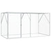 Fuglebur Antrasitt 208 x 102 x 108 cm Galvanisert Stål vidaXL