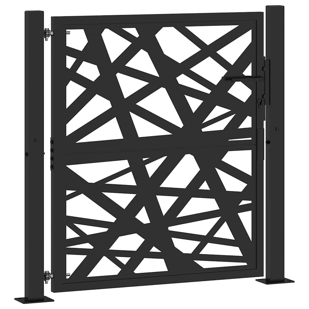 Hageport svart 100x100 cm stållampedesign