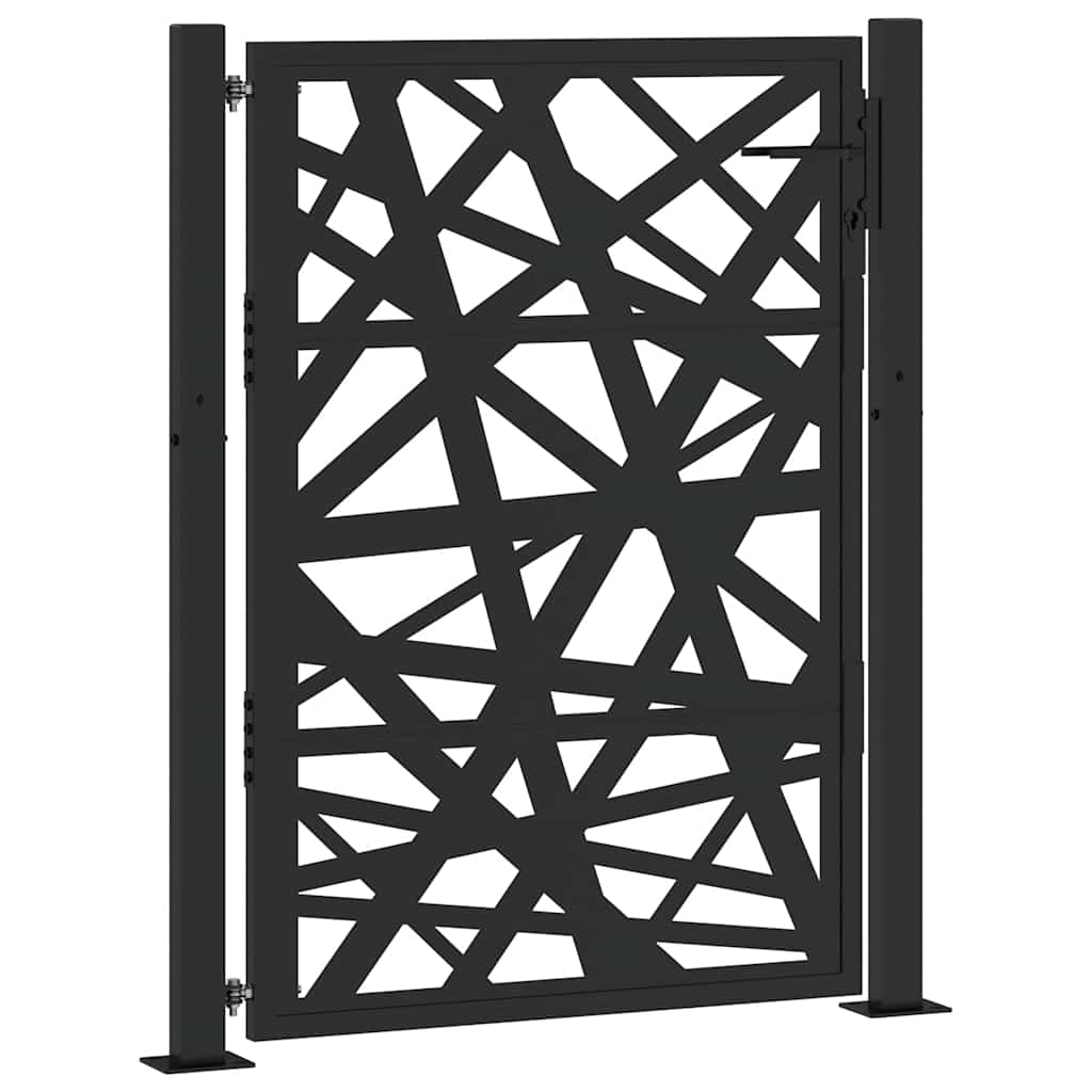 Hageport svart 100x125 cm stål lysdesign