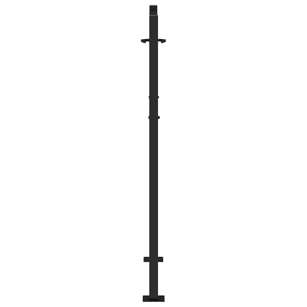 Hageport svart 100x125 cm stål lysdesign