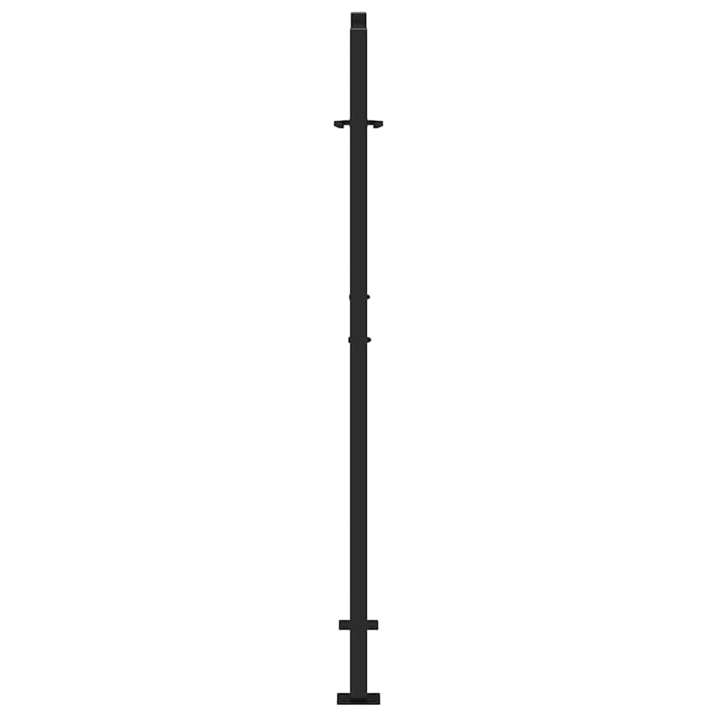Hageport svart 100x150 cm stållampedesign