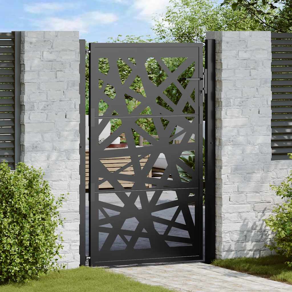 Hageport svart 100x150 cm stållampedesign