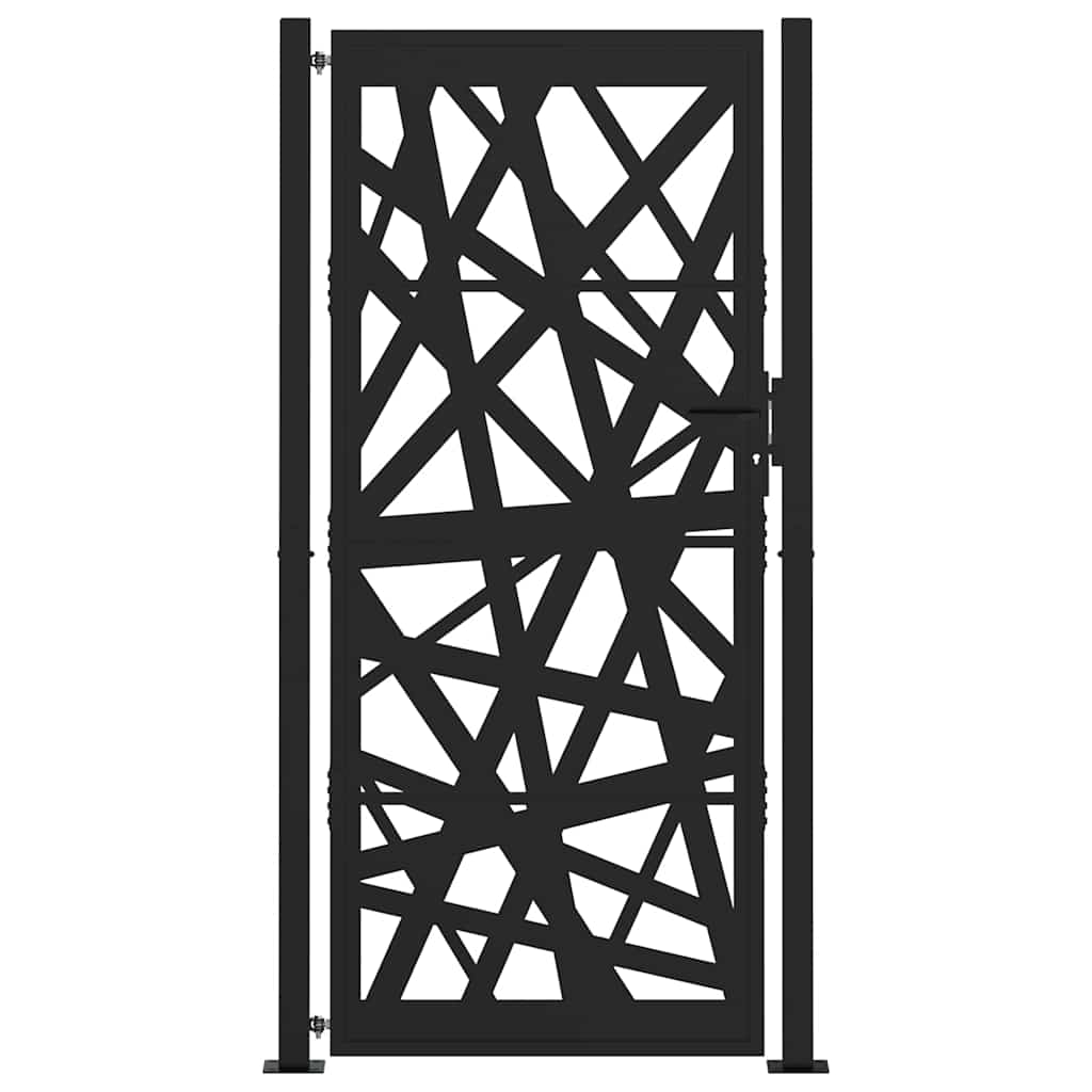 Hageport svart 100x200 cm stållampedesign