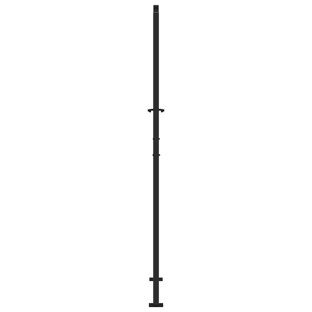 Hageport svart 100x200 cm stållampedesign