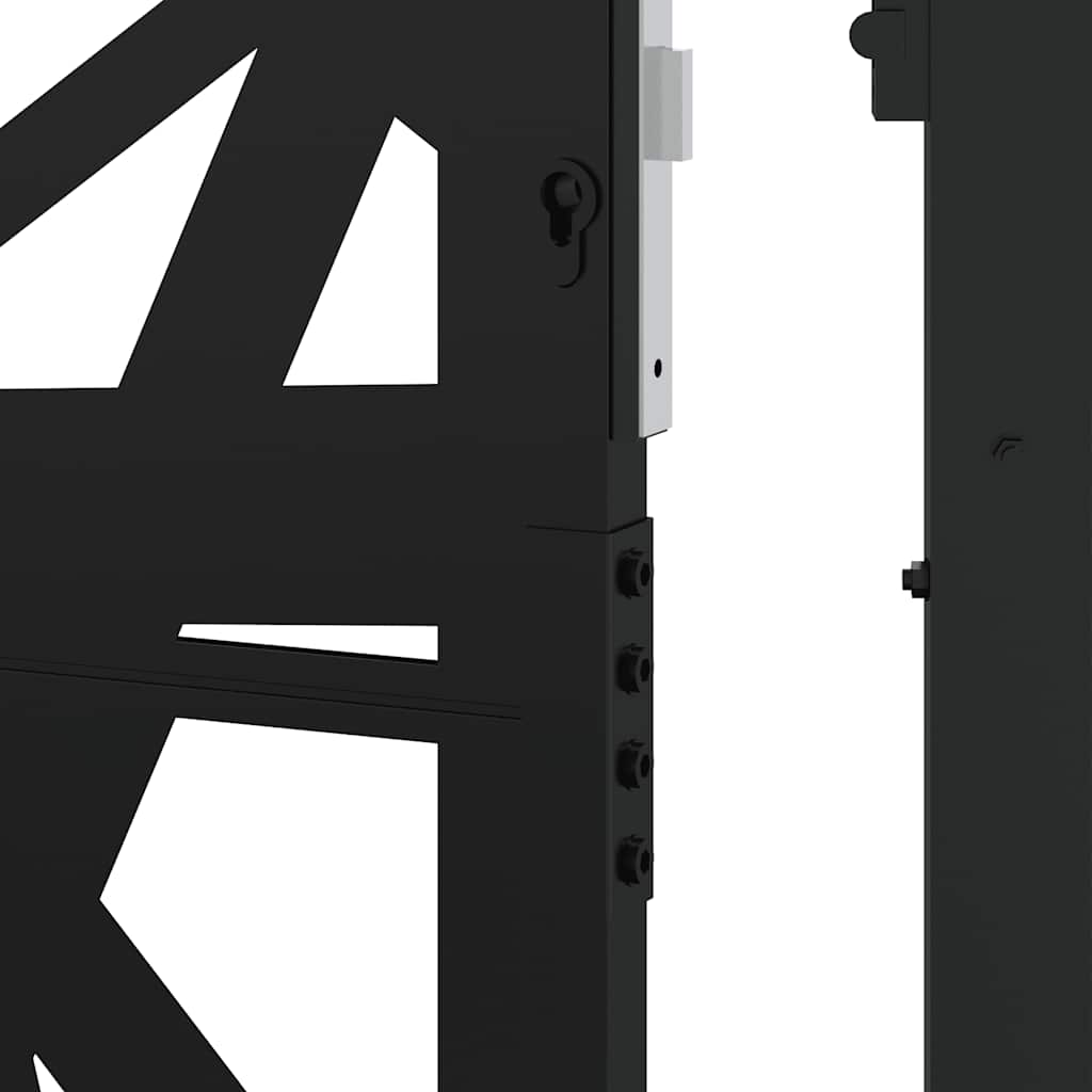 Hageport svart 100x200 cm stållampedesign