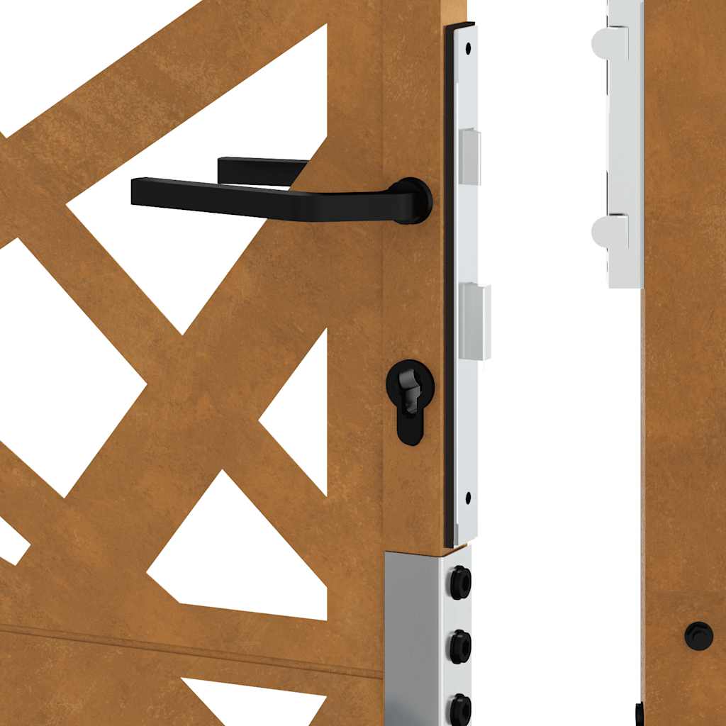 Hageport 100x125 cm værbestandig stållampedesign