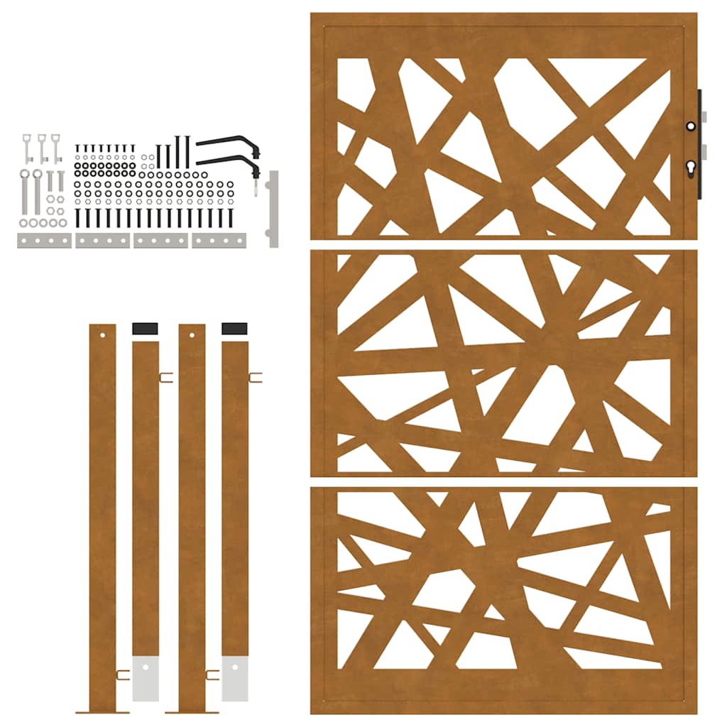 Hageport 100x150 cm værbestandig stållampedesign