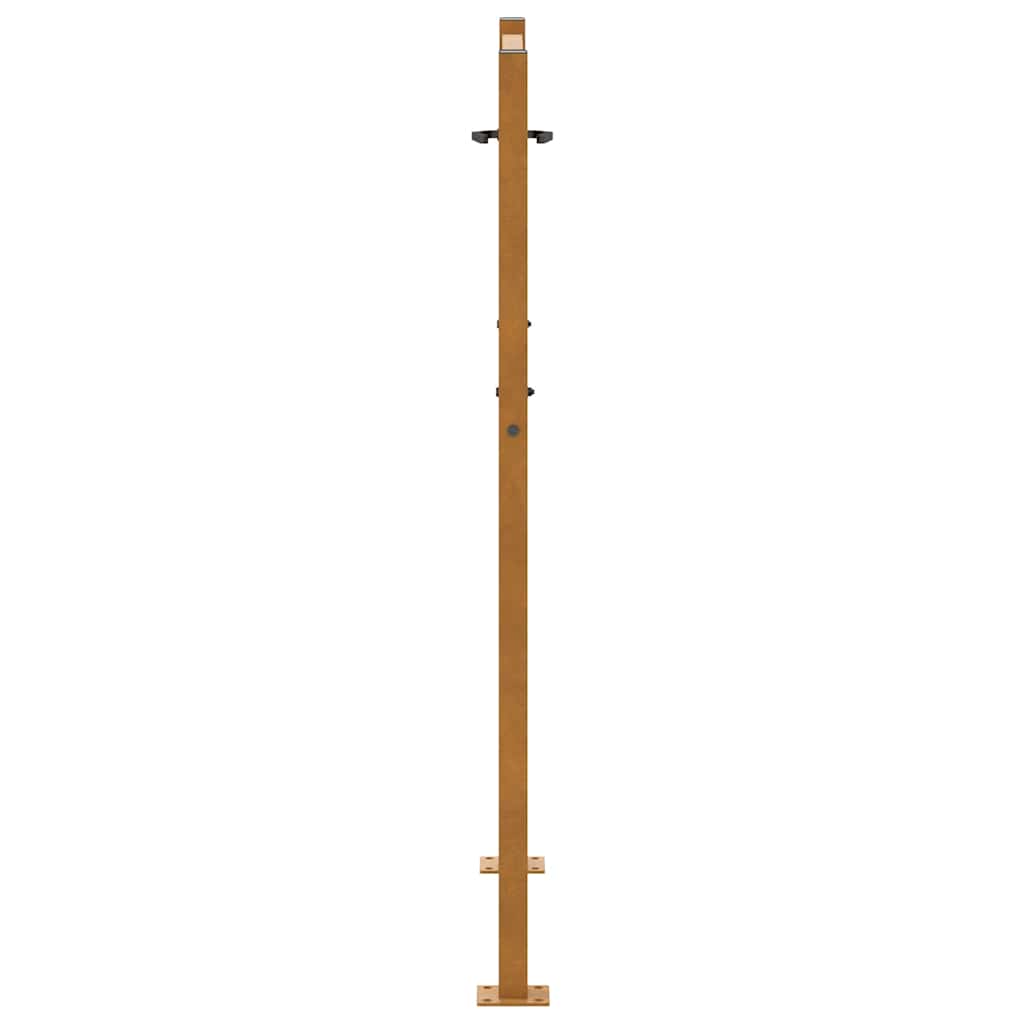 Hageport 100x125 cm værbestandig stålbladdesign