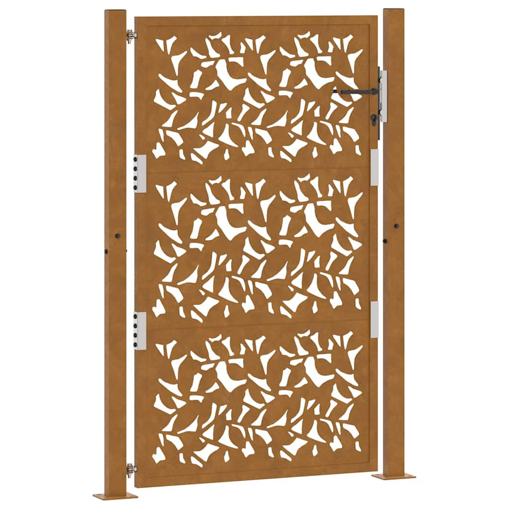 Hageport 100x150 cm værbestandig stålbladdesign