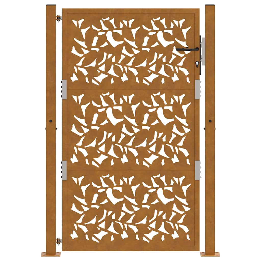 Hageport 100x150 cm værbestandig stålbladdesign