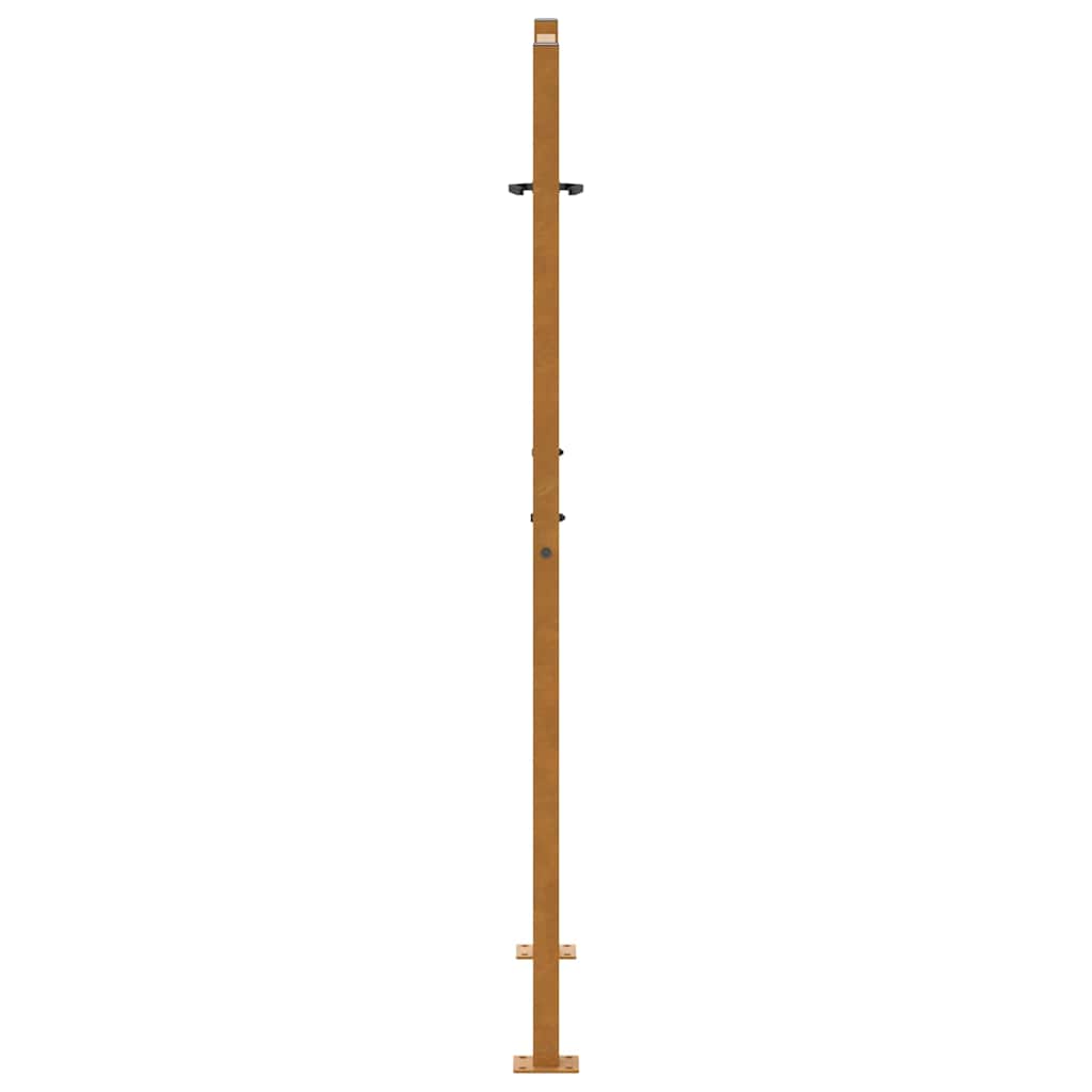 Hageport 100x150 cm værbestandig stålbladdesign