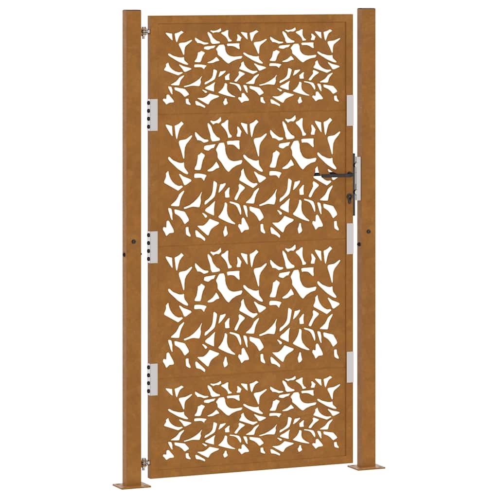 Hageport 100x175 cm værbestandig stålbladdesign