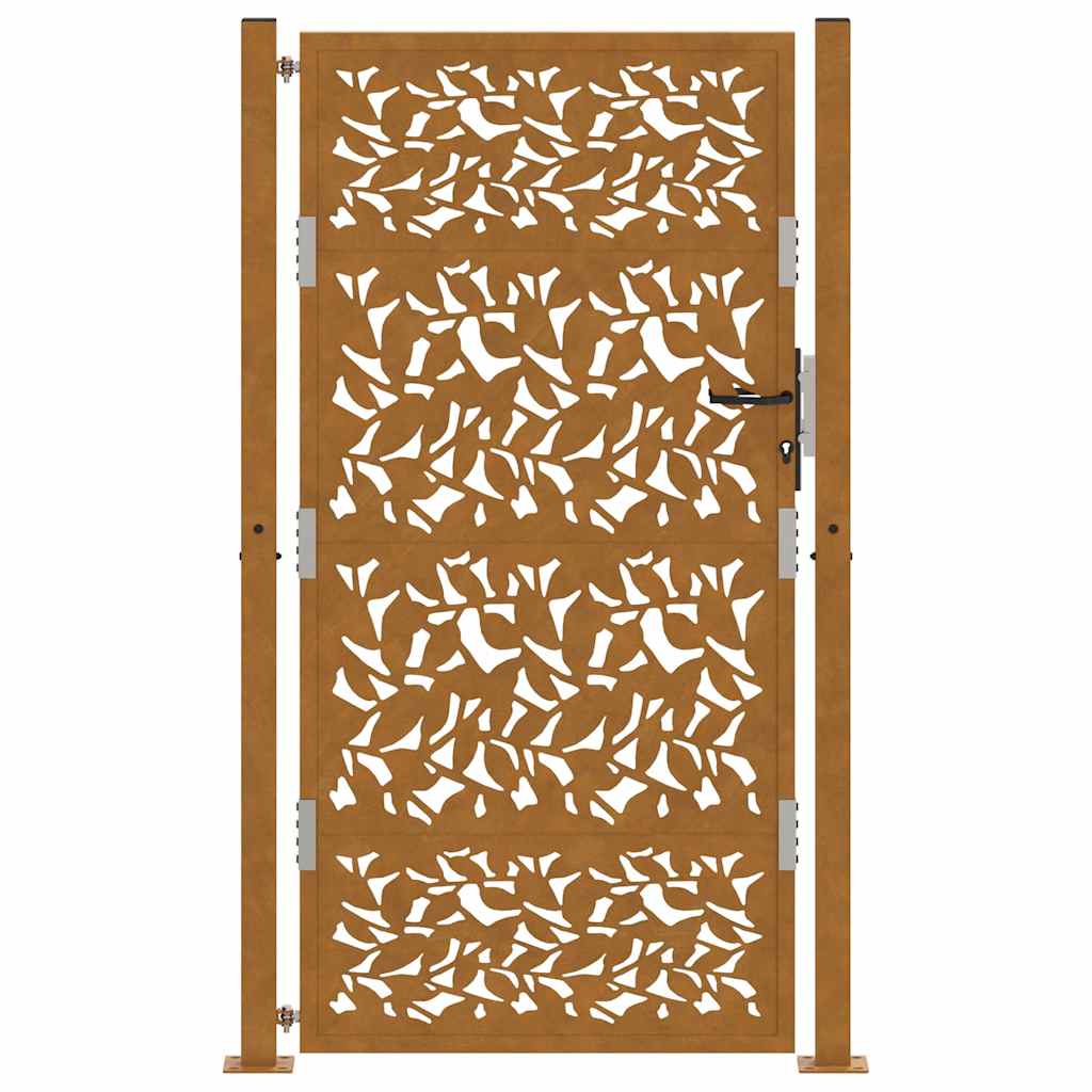 Hageport 100x175 cm værbestandig stålbladdesign