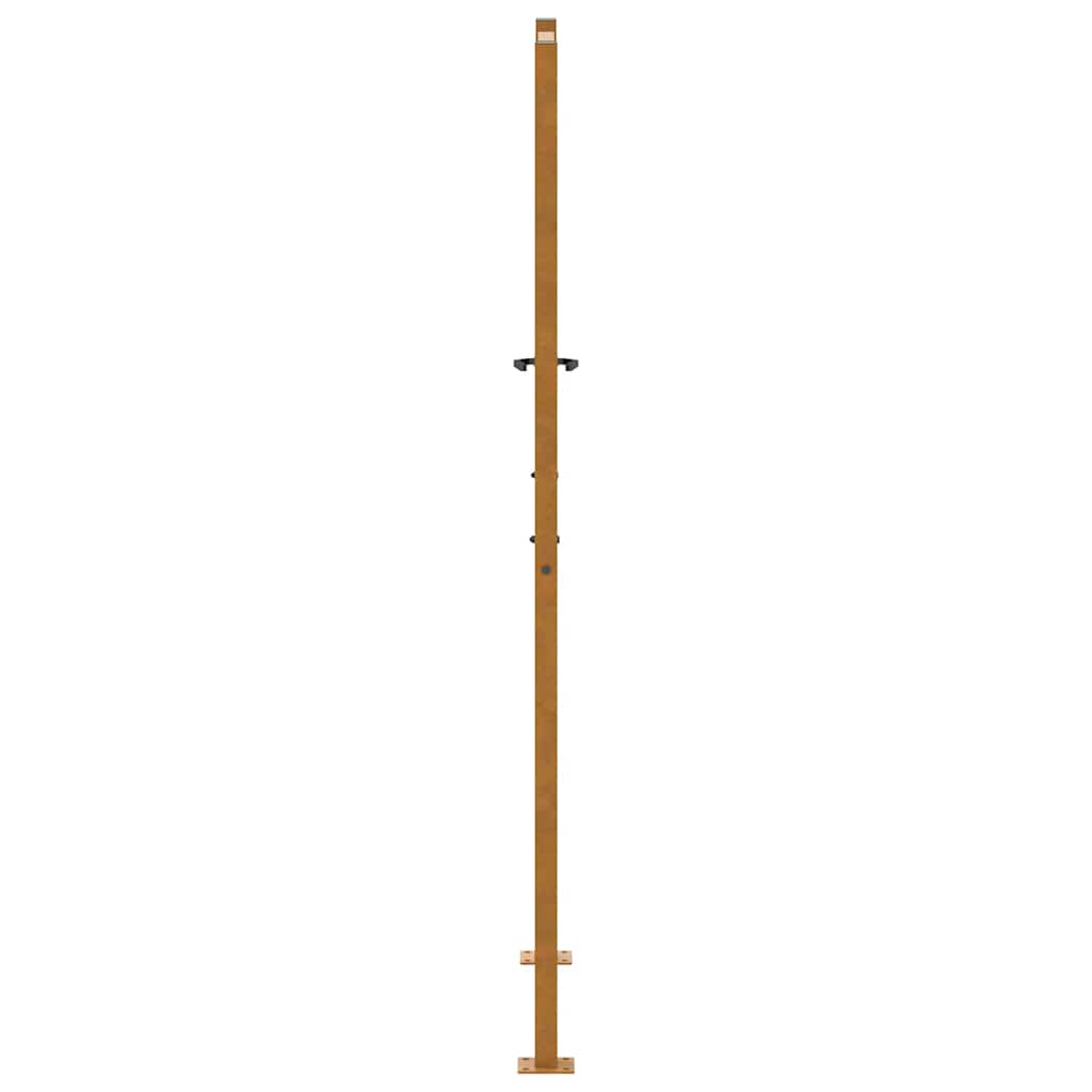 Hageport 100x175 cm værbestandig stålbladdesign