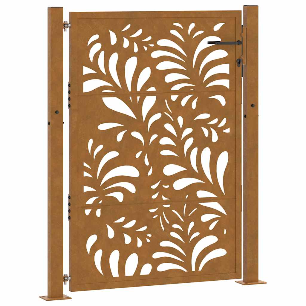 Hageport 100x150 cm værbestandig stålbølgedesign vidaXL