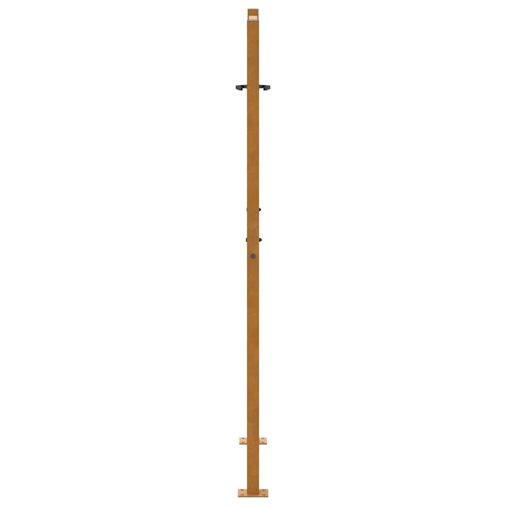 Hageport 100x150 cm værbestandig stålbølgedesign vidaXL